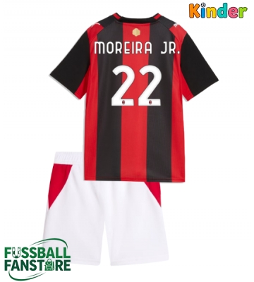 AC Milan Diego Moreira #22 Replik Heimtrikot Kinder 2026-27 Kurzarm (+ Kurze Hosen)